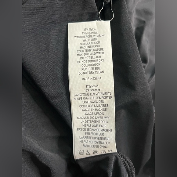 Black Criss-Cross Mesh Short Sleeve T Medium ZYIA NWT 2147 - Picture 11 of 12